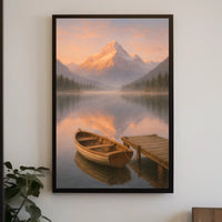 Tranquil Mountain Reflections Poster