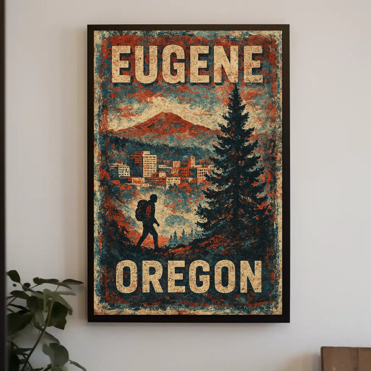 Explore Eugene, Oregon Poster