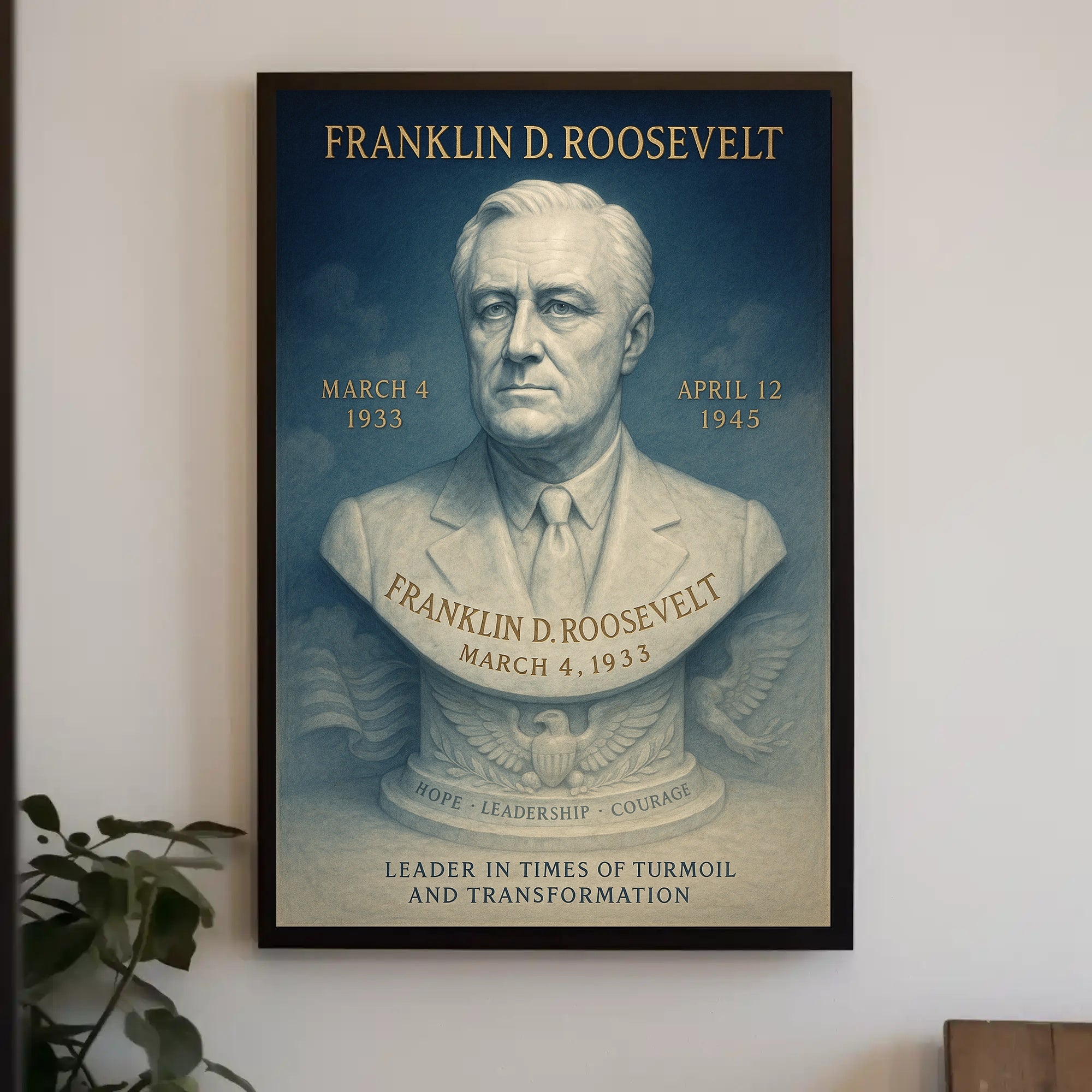 Franklin D. Roosevelt Poster PosterGoat