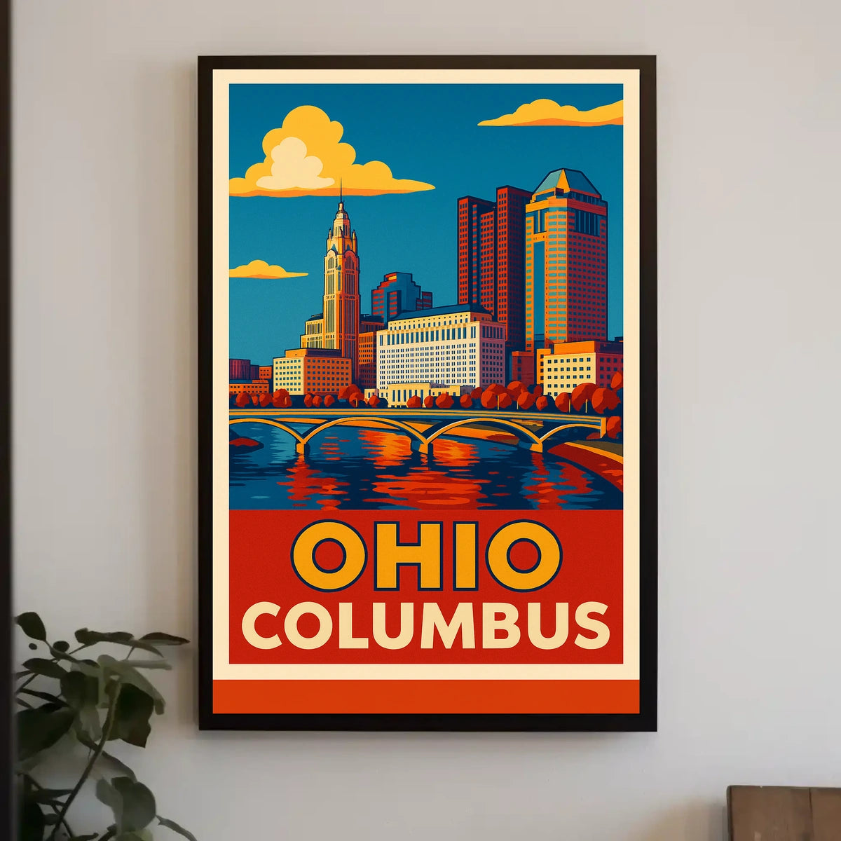 Columbus, Ohio Skyline Poster