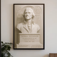 Thomas Jefferson Historical Vintage Presidential Poster