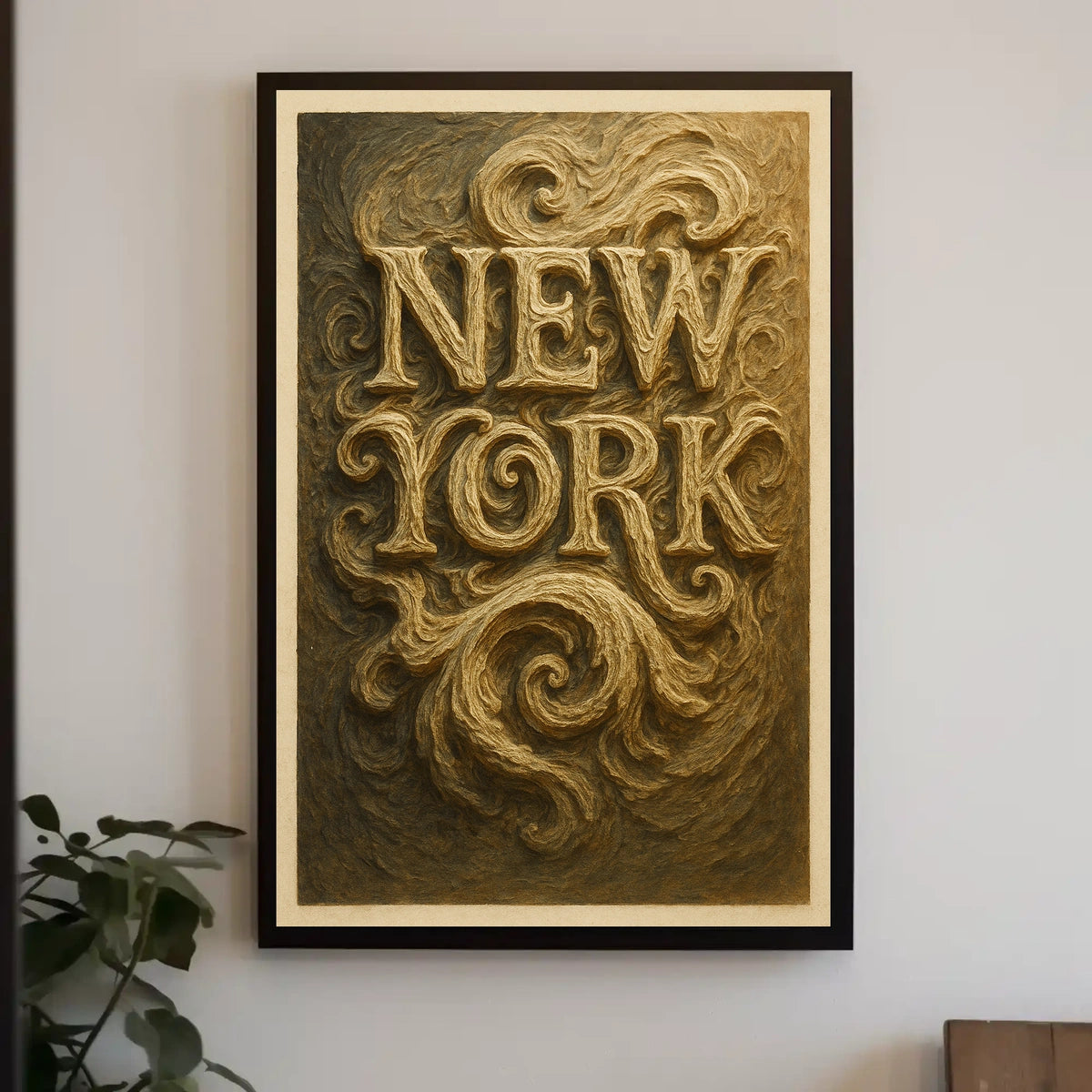 New York Artistic Typography Poster