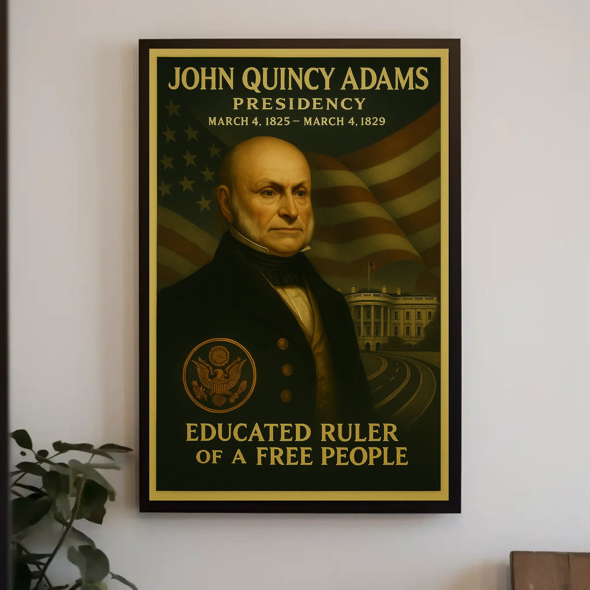 John Quincy Adams Portrait Historical or Presidential Poster