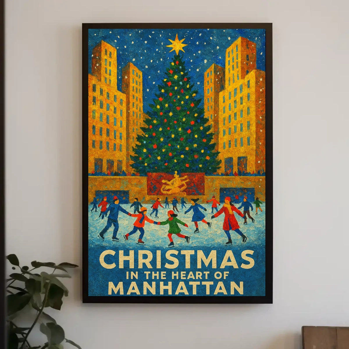 Christmas In Manhattan Poster