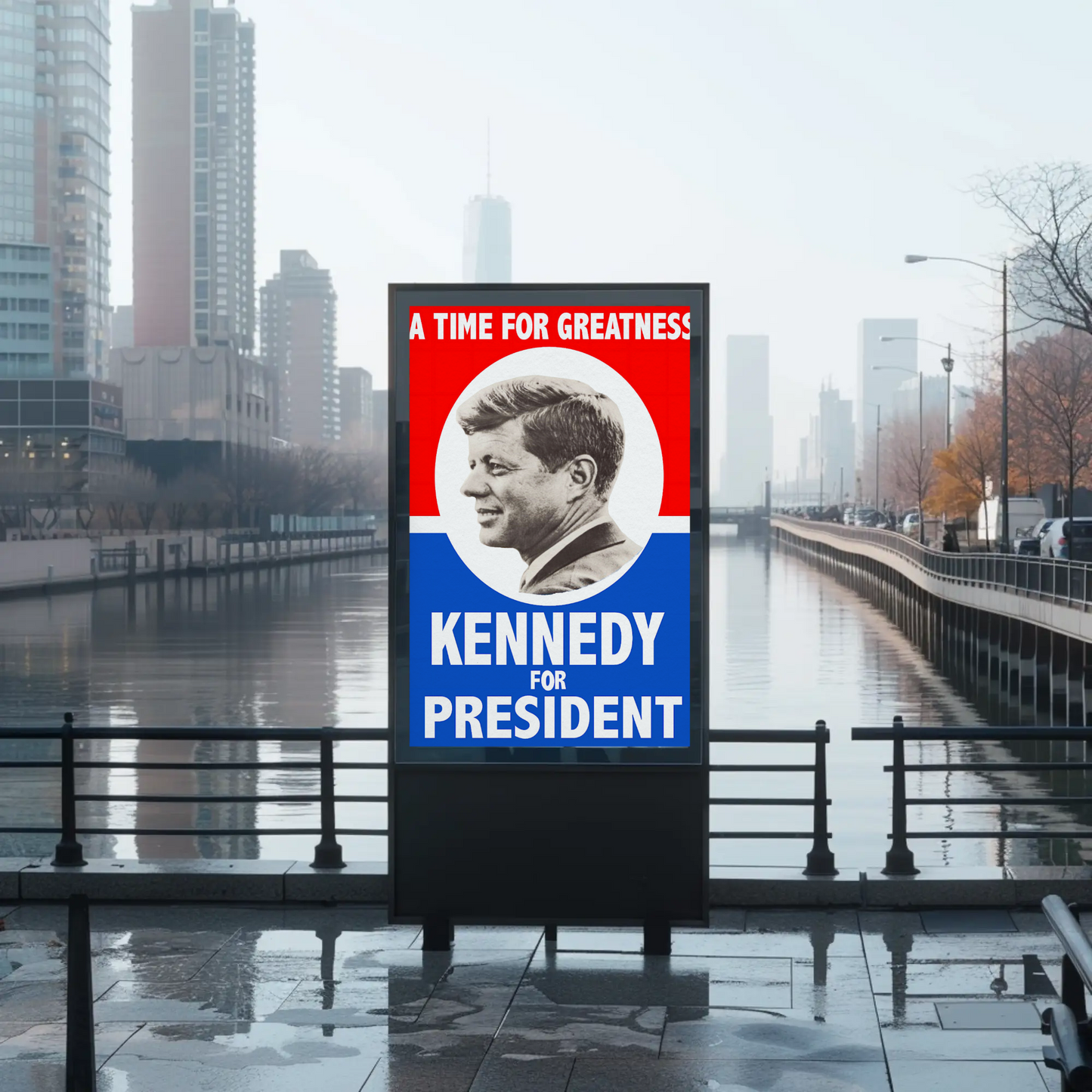 Kennedy for President - A Time for Greatness (1960 Campaign Poster)