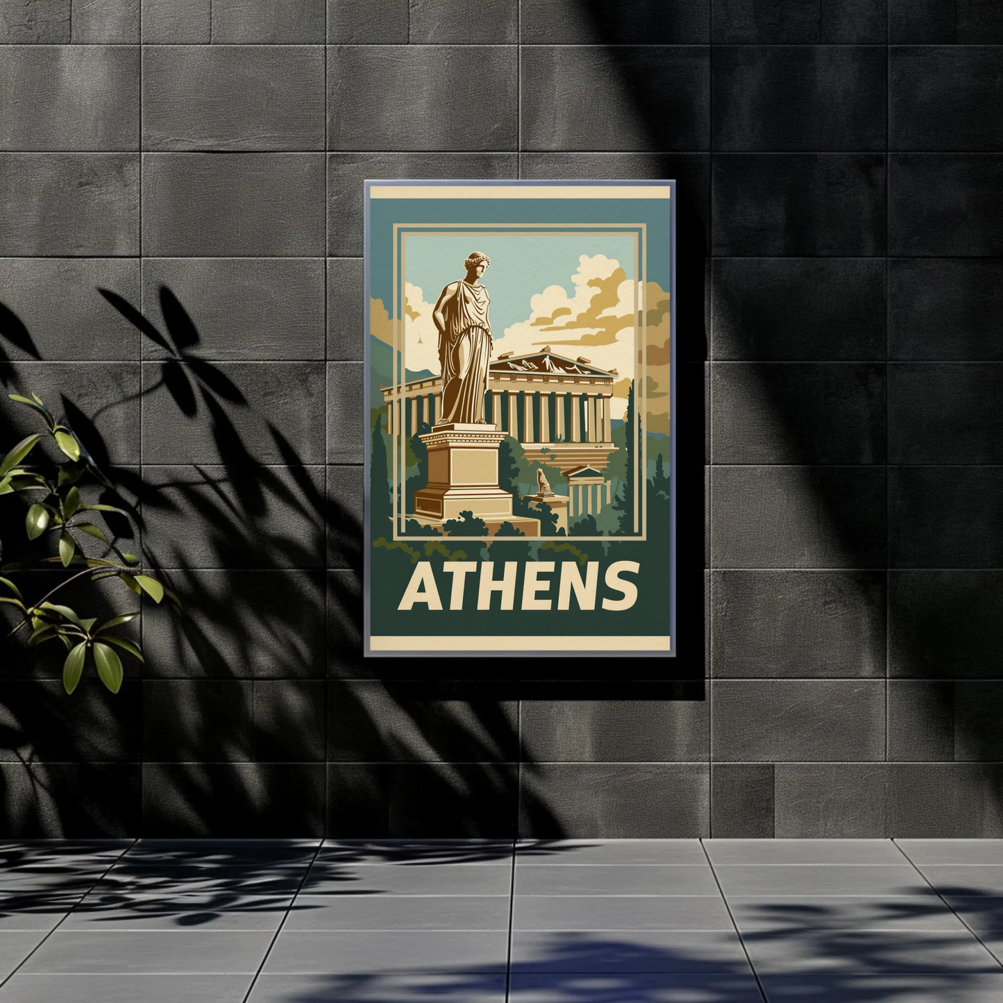 Athens Vintage Travel Poster