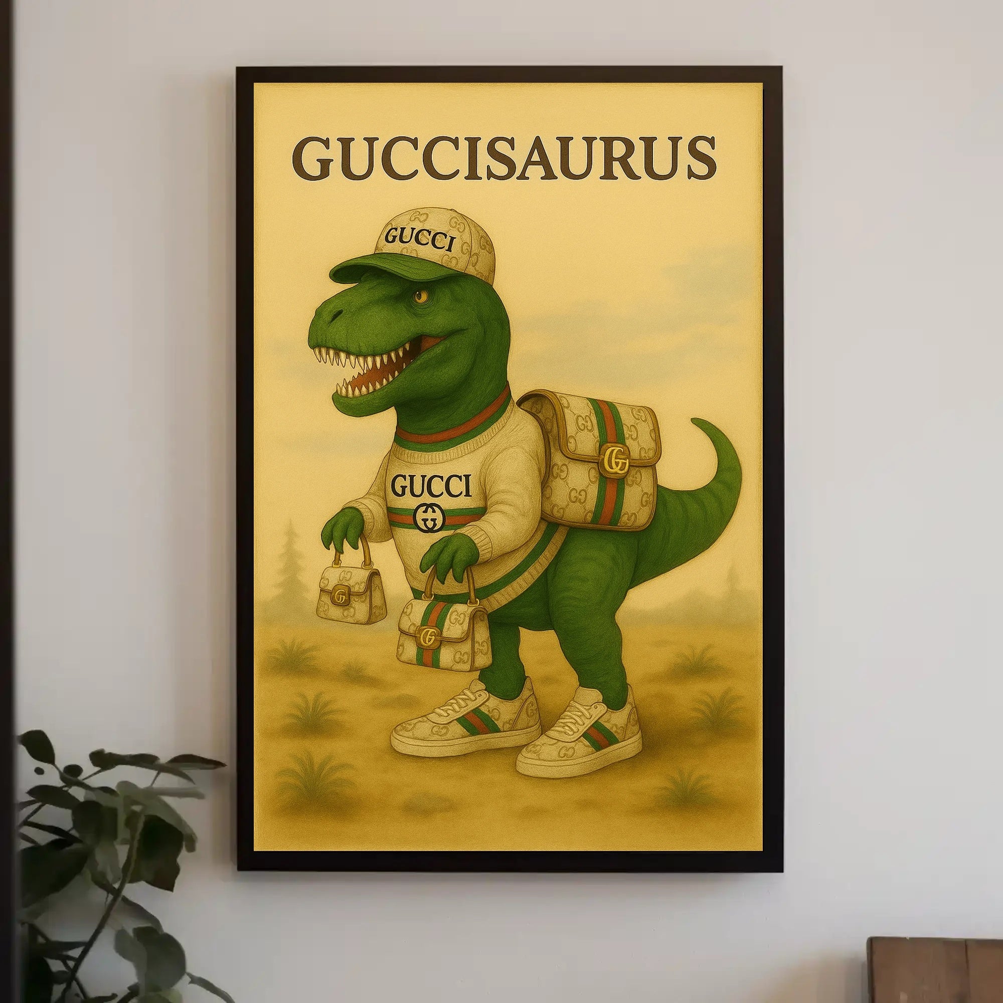 Guccisaurus Poster PosterGoat