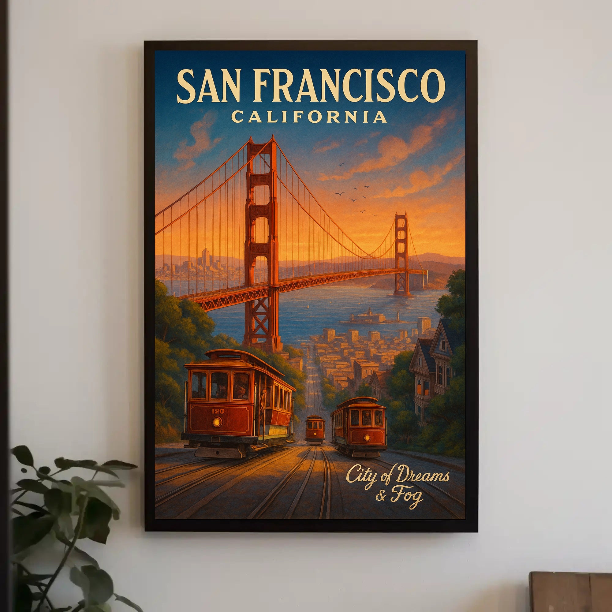 San Francisco Scenic Poster City Of Dreams Wall Art