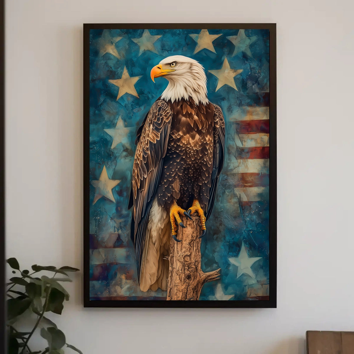 peaceful bald eagle Poster