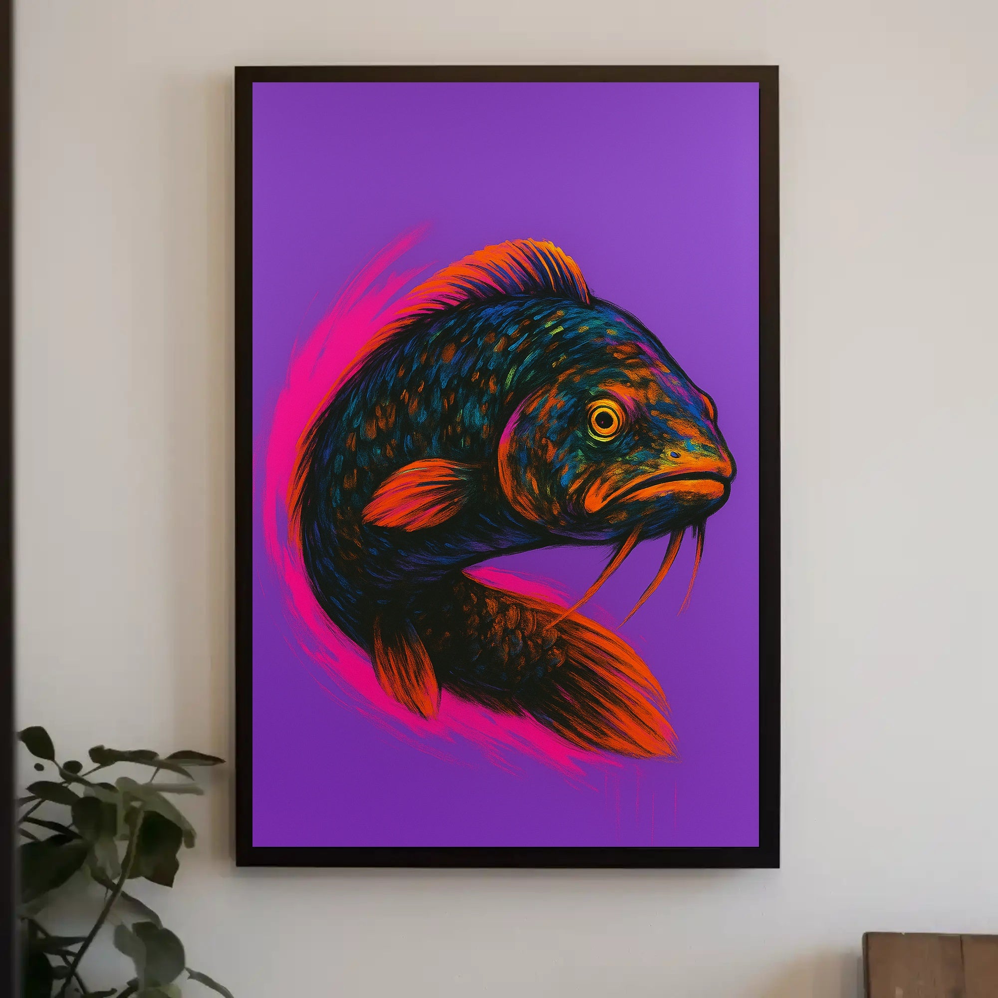 Vibrant Fish Portrait Poster