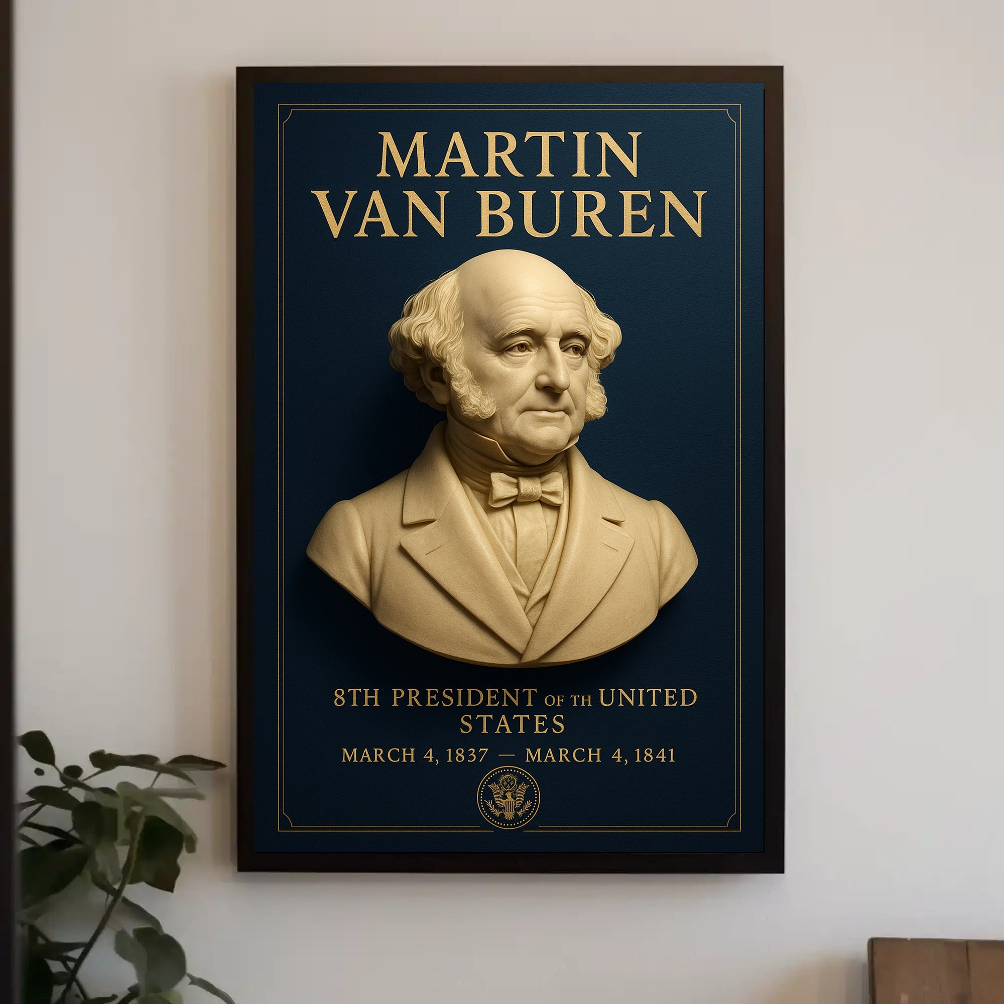 Martin Van Buren Presidential Historical Poster PosterGoat
