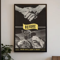 Hygiene Awareness Vintage WWII Propaganda Poster PosterGoat