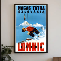Skiing in the High Tatras Poster PosterGoat
