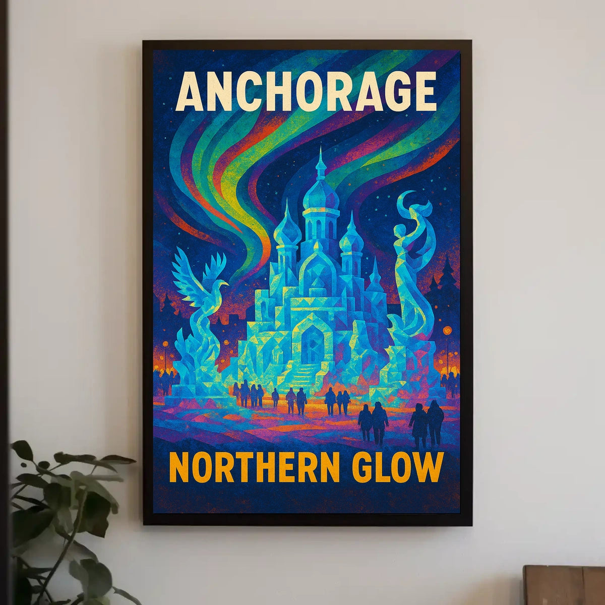 Anchorage Northern Glow Poster