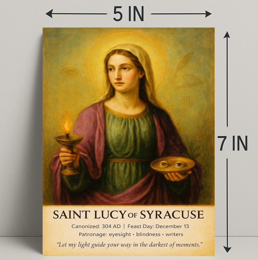 Saint Lucy of Syracuse Poster PosterGoat