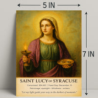 Saint Lucy of Syracuse Poster PosterGoat