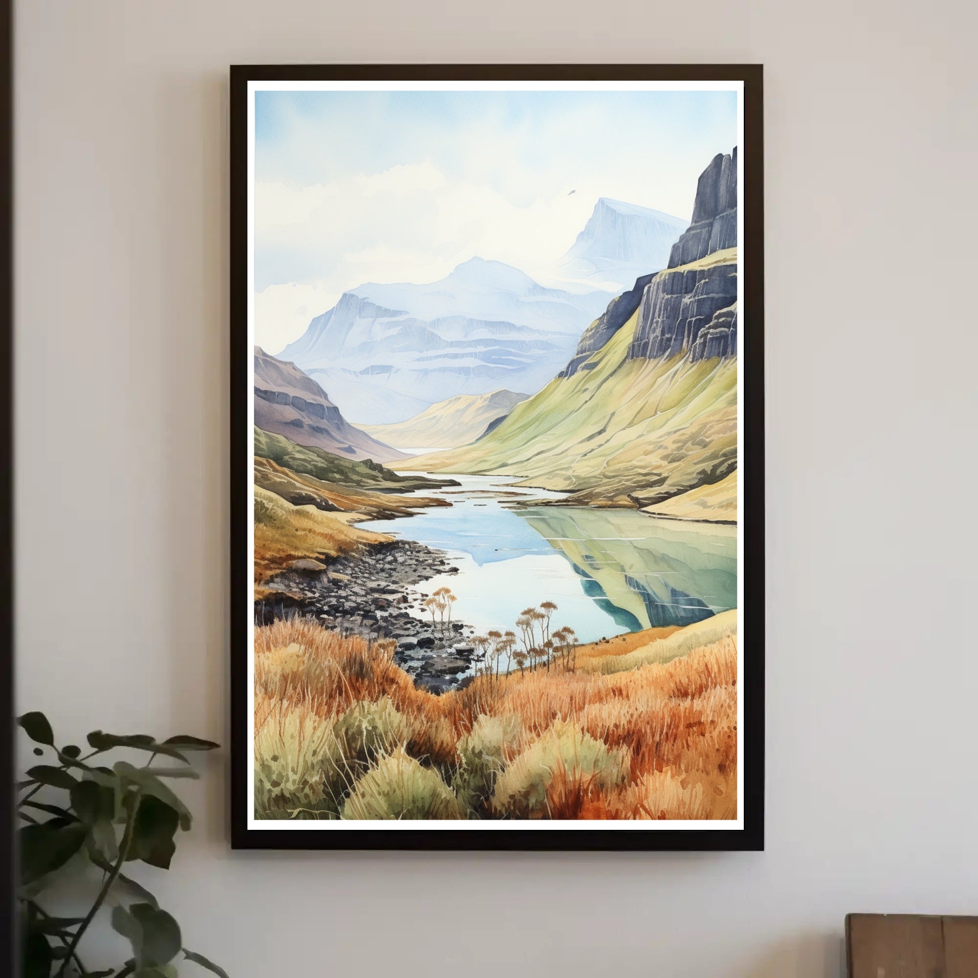 Tranquil Mountain Landscape Poster PosterGoat
