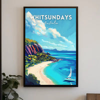 Whitsundays Tropical Getaway Travel Poster