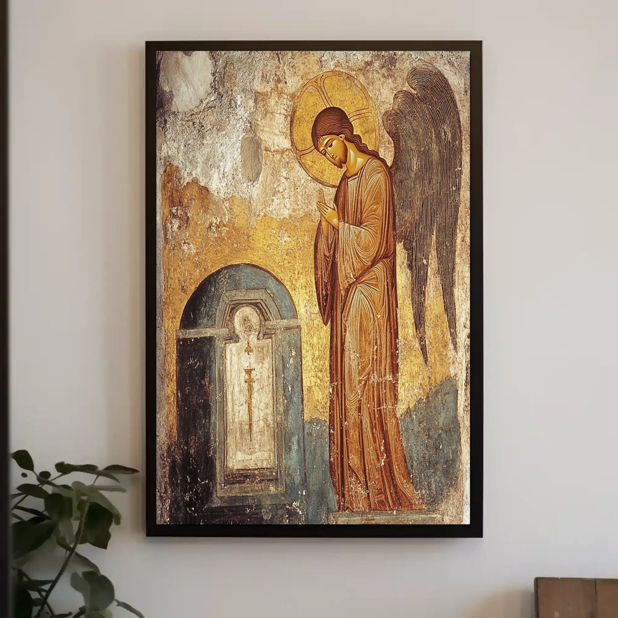 Angel in Reverence Byzantine Heritage Cultural or Heritage Poster