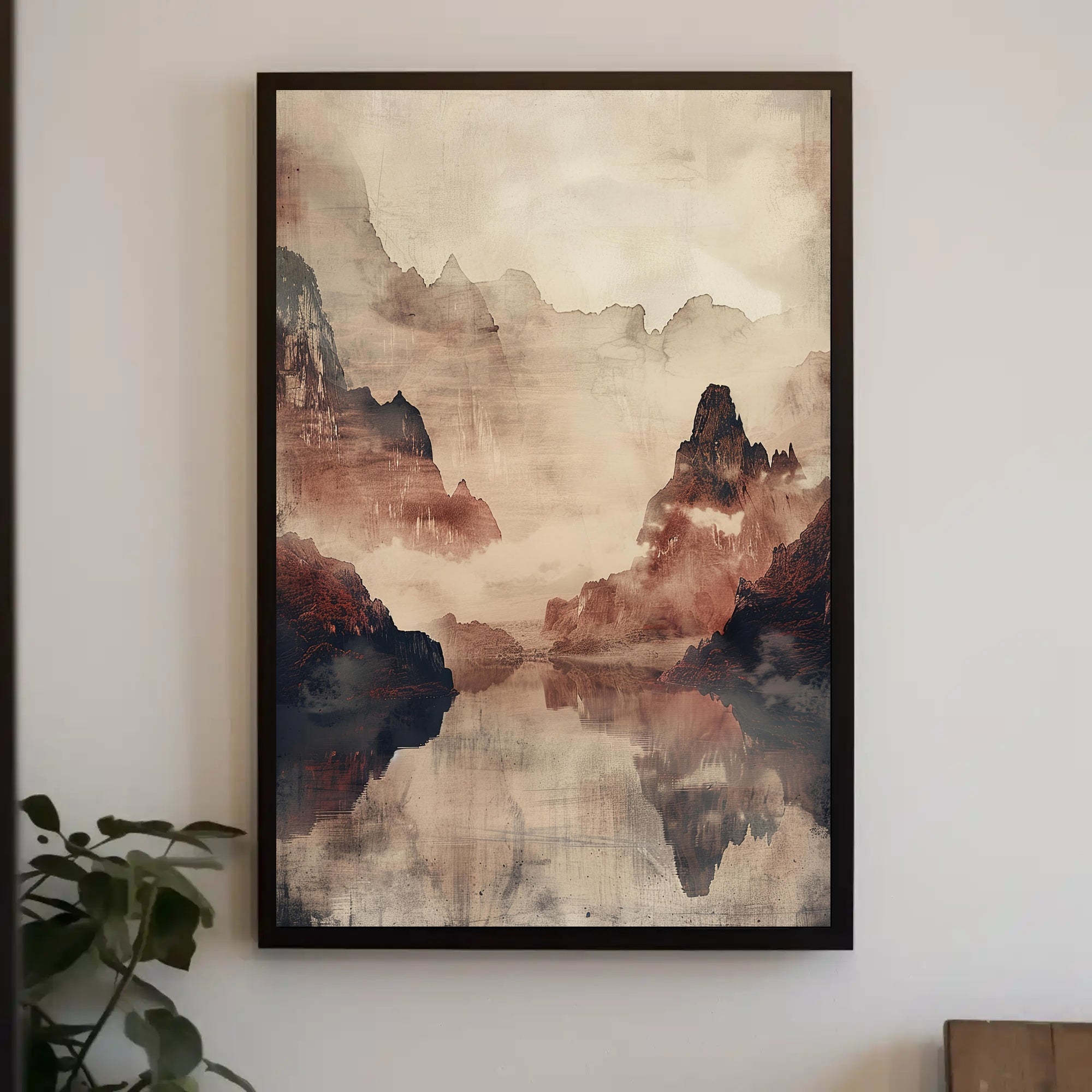 Mystical Mountain Landscape Poster