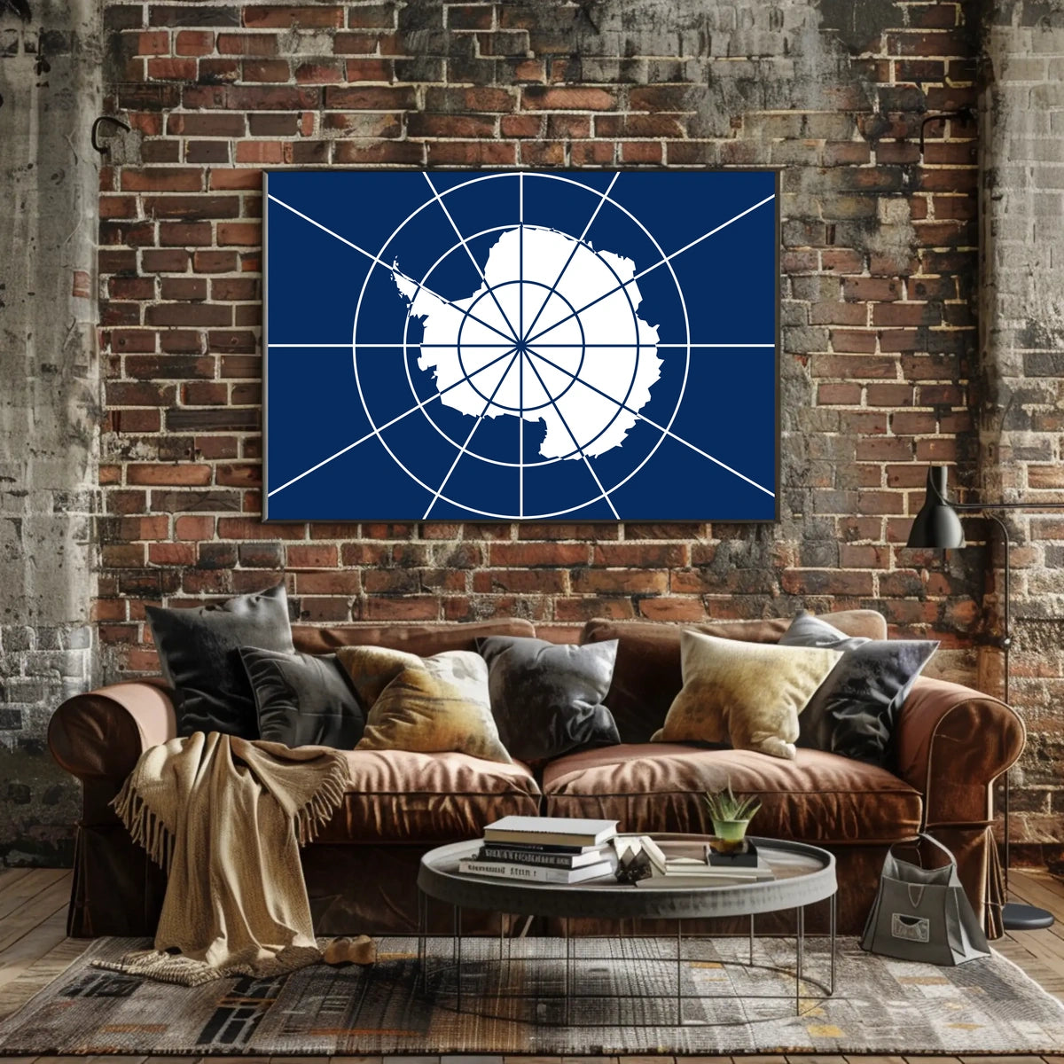 Antarctica Flag Poster