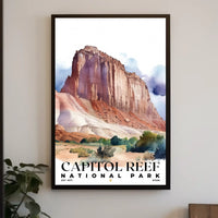 Capitol Reef Watercolor Wall Art Poster