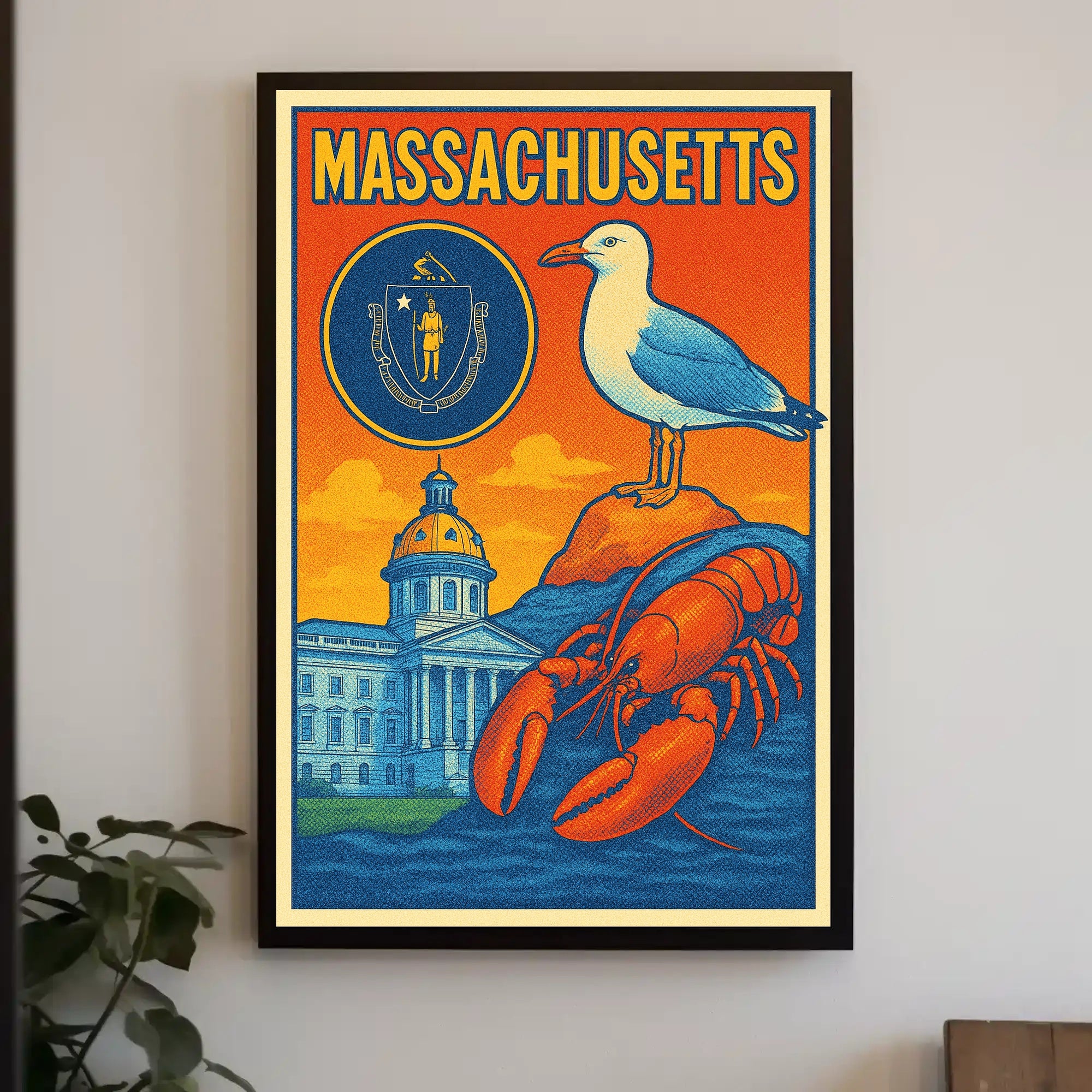 Massachusetts Scenic Poster PosterGoat