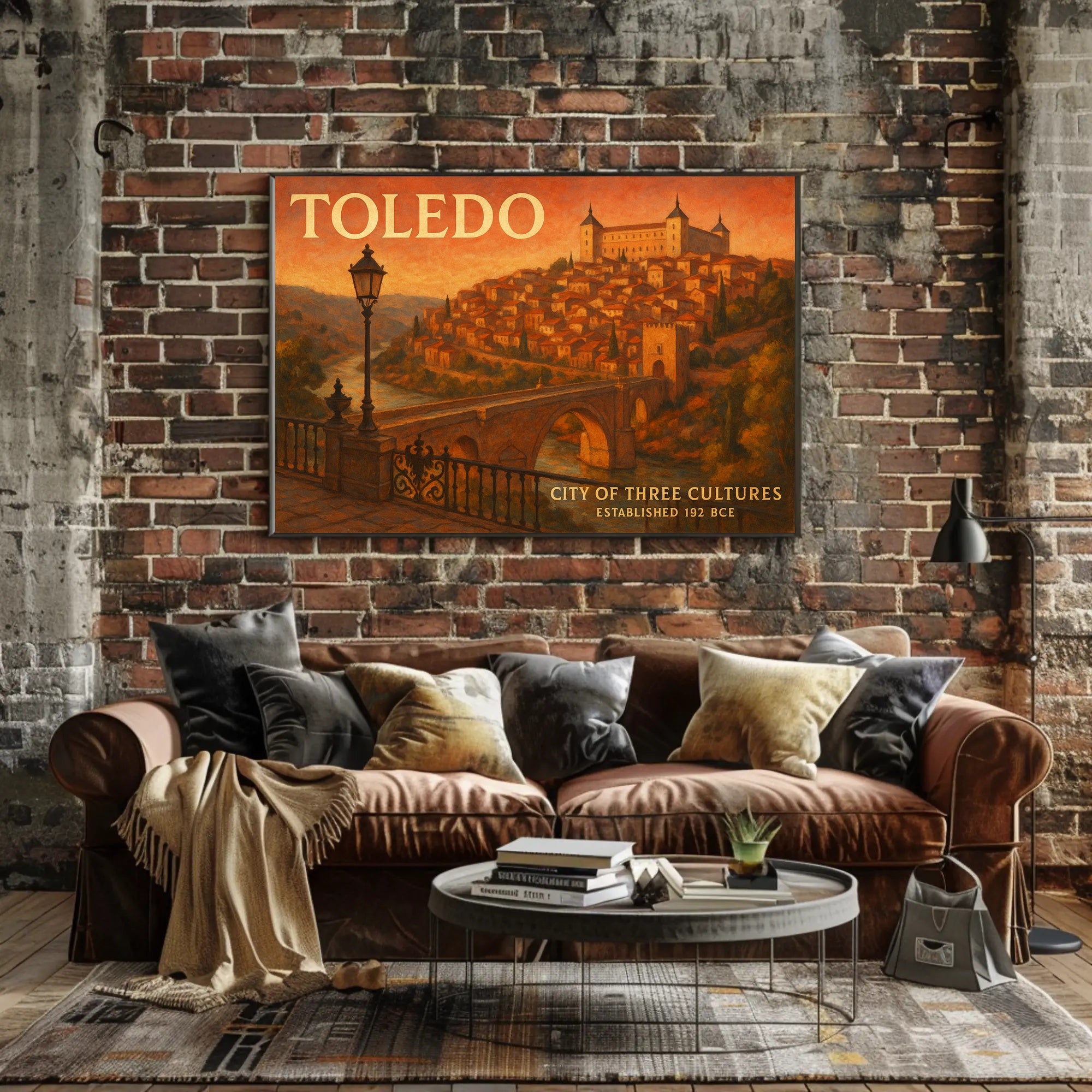 Toledo City of Three Cultures Travel Poster