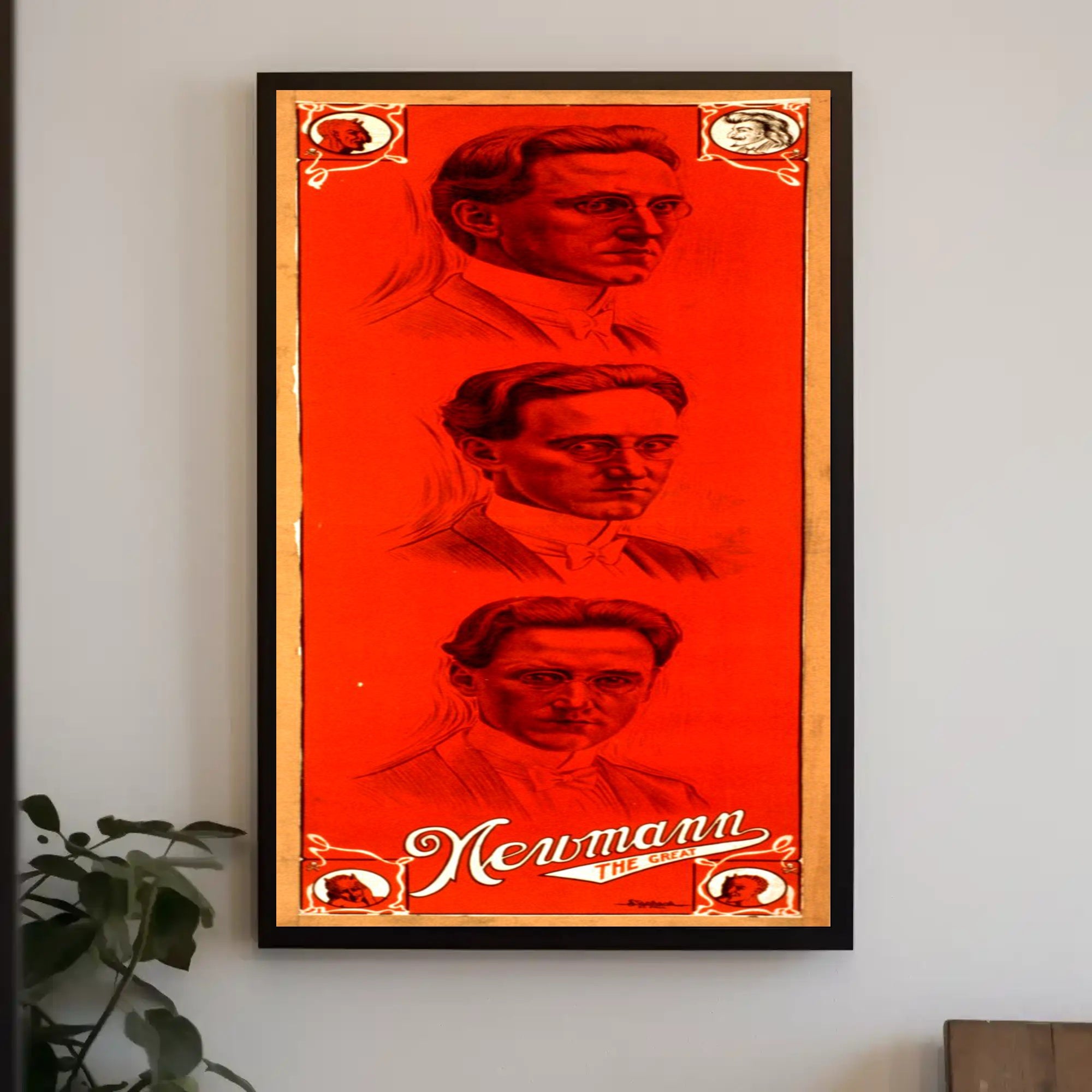 Newmann the Great Vintage Artistic Pop Culture Poster