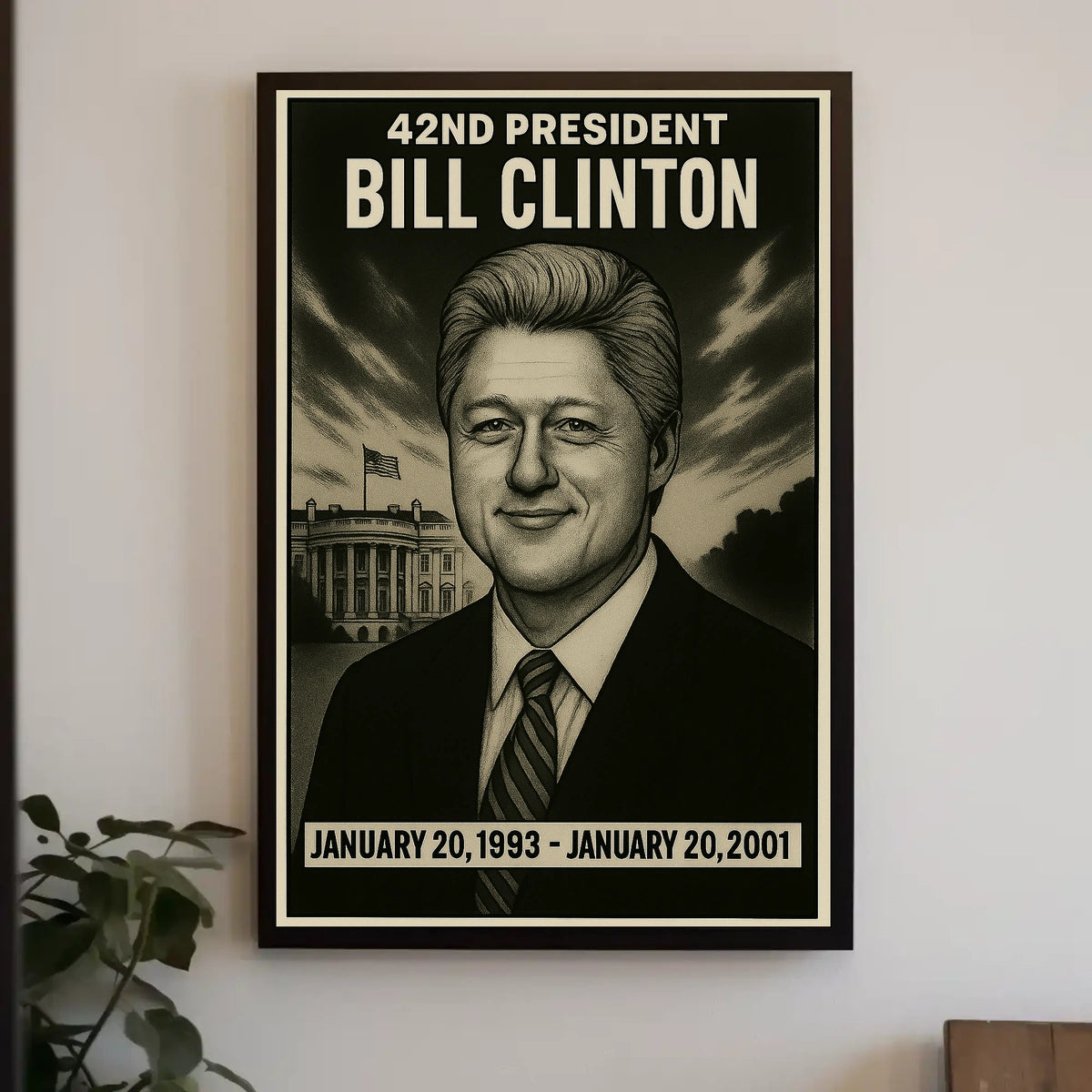 Bill Clinton 42Nd President Poster