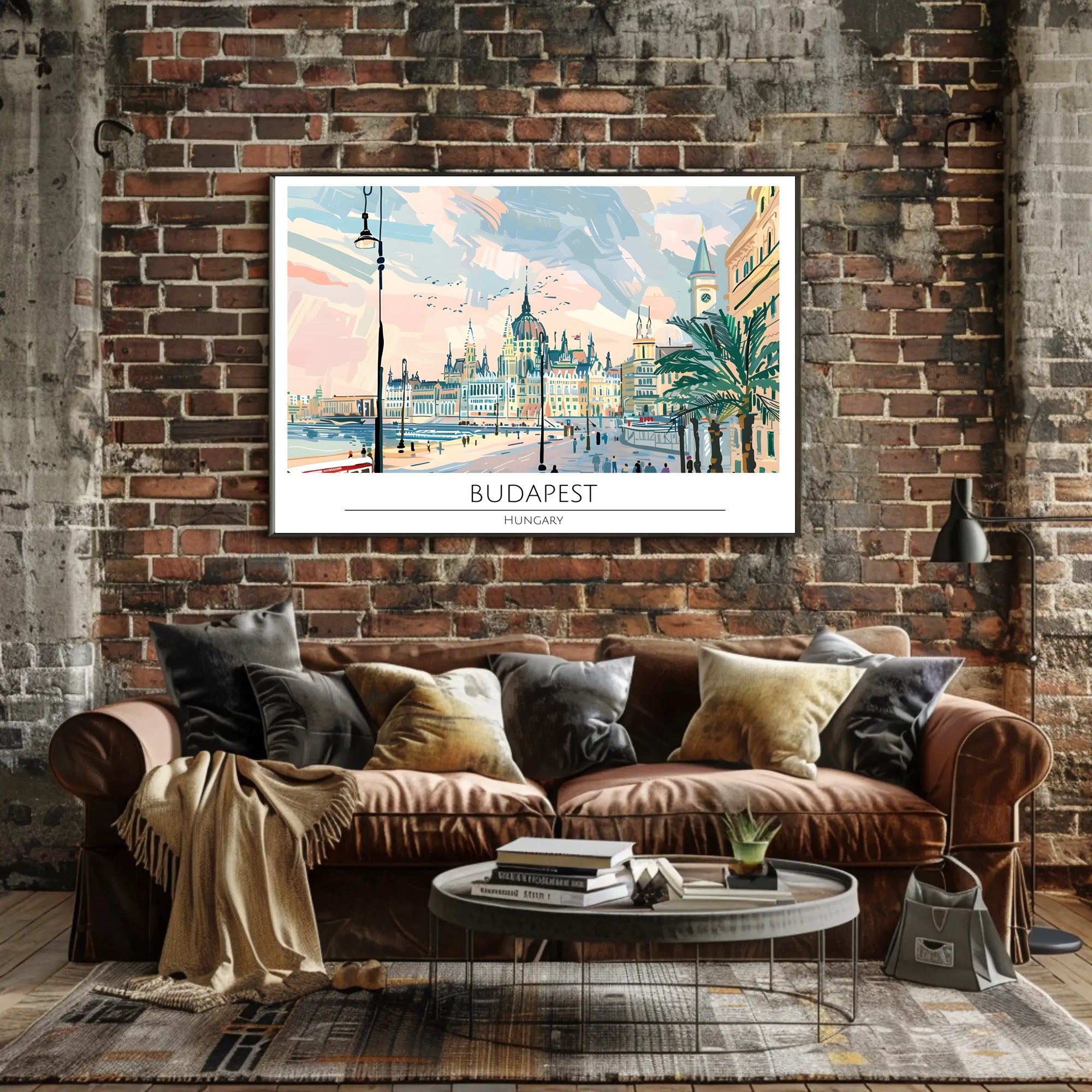 Budapest Cityscape Poster PosterGoat