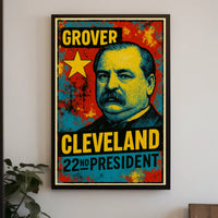 Grover Cleveland 22nd President of the United States Graffiti Pop Art Poster