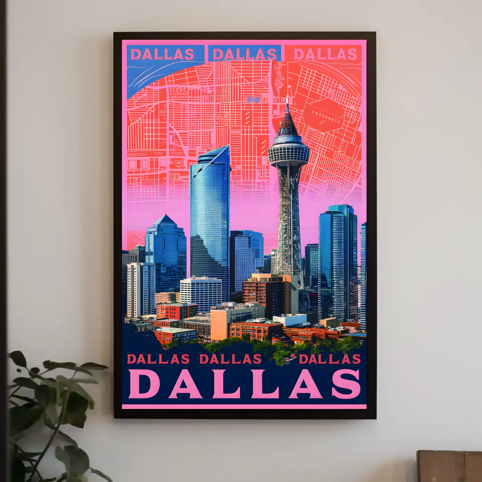 Dallas Cityscape Poster