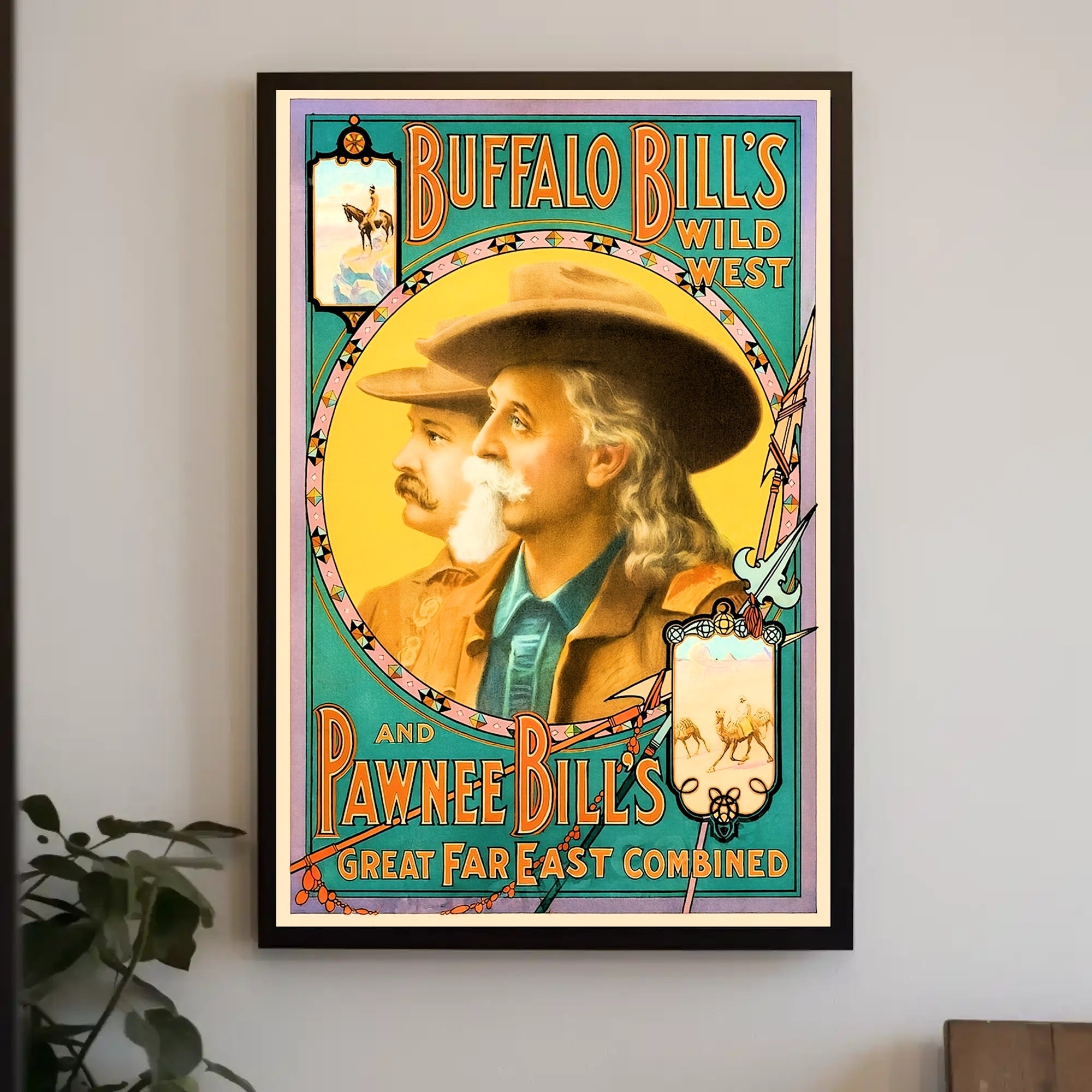 Buffalo Bill's Wild West and Pawnee Bill's Art Print PosterGoat