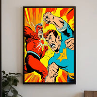 Epic Superhero Showdown Poster