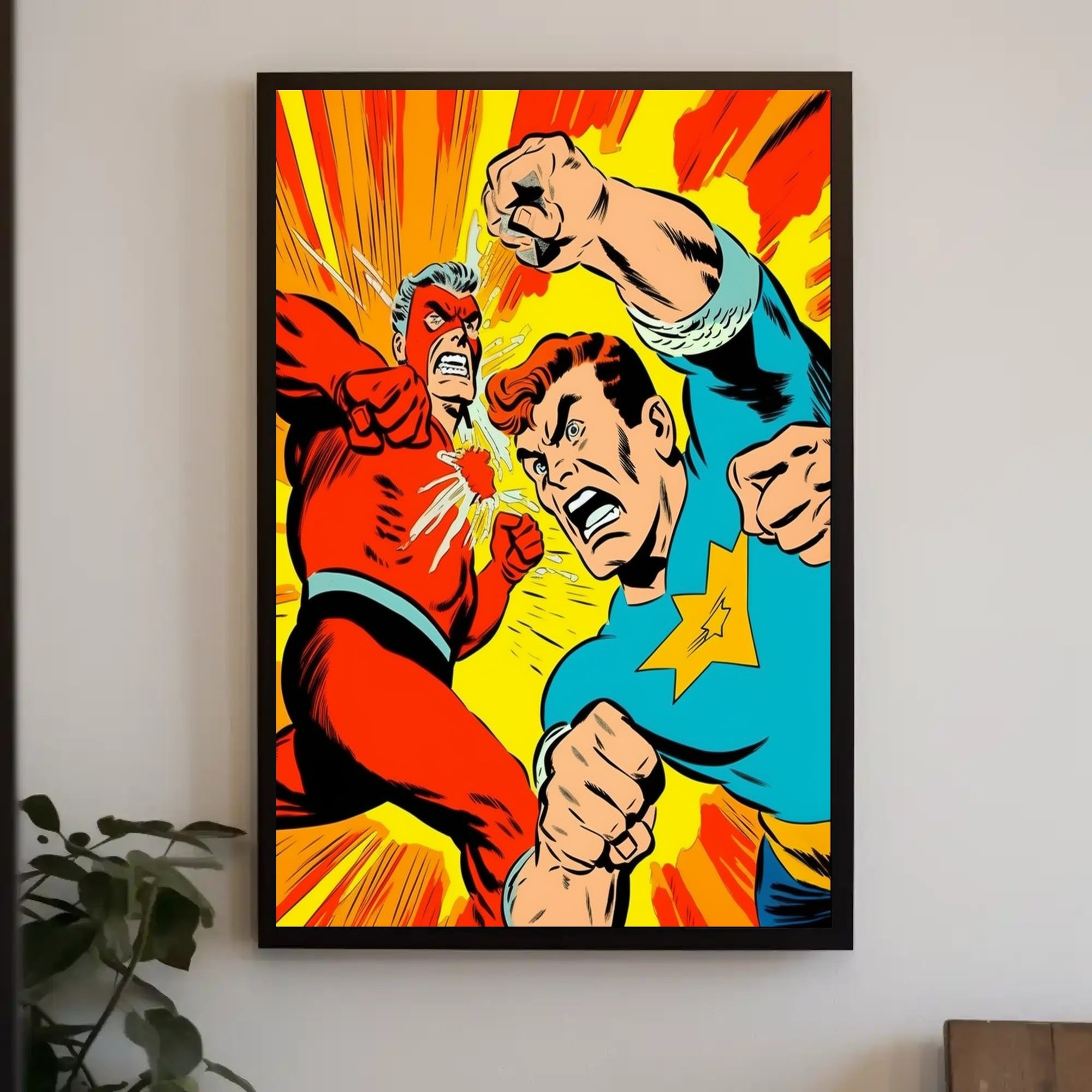 Epic Superhero Showdown Poster