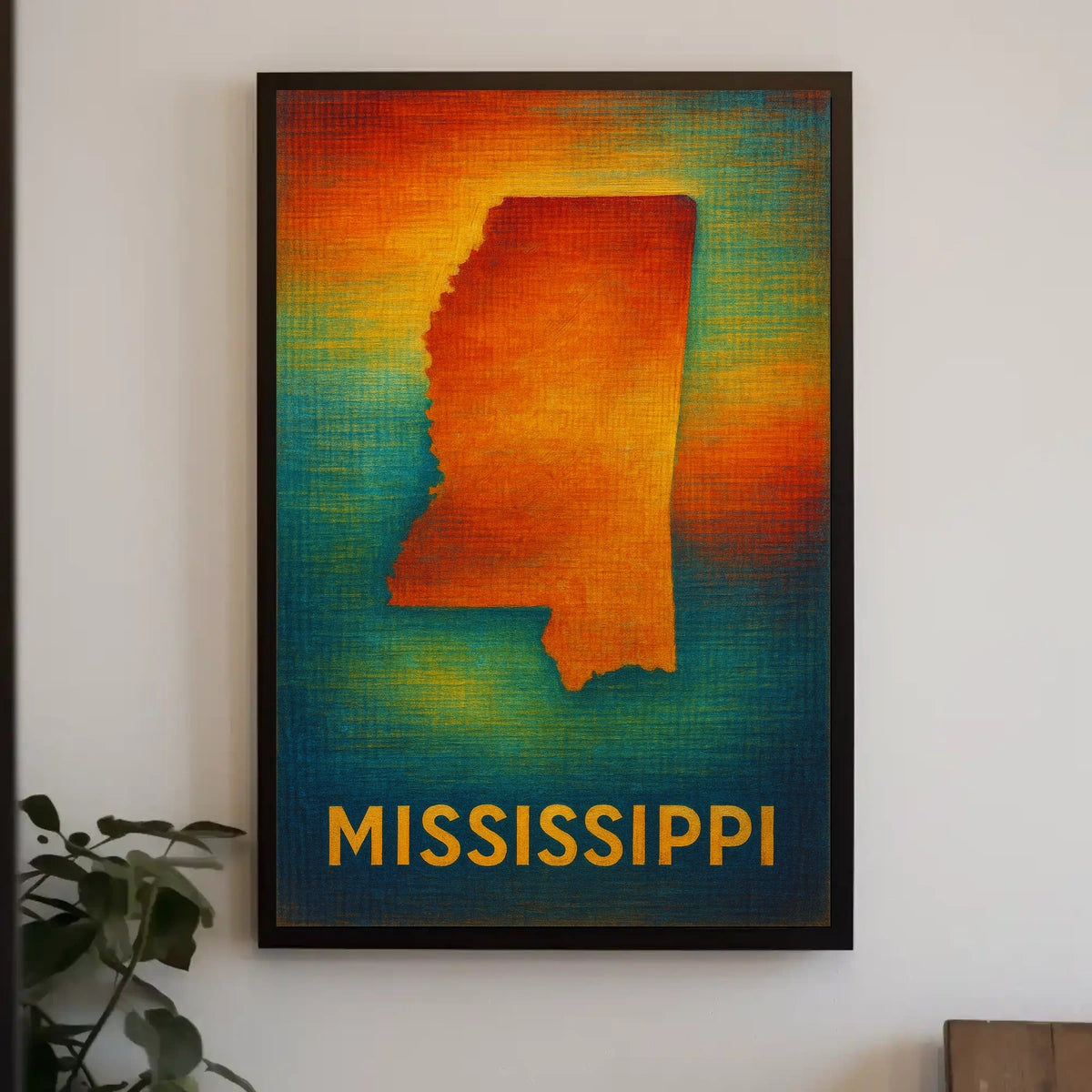 Mississippi State Art Scenic Wanderlust Poster