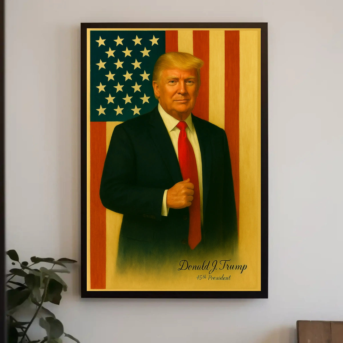 Donald Trump Guiding Light Nation Patriotism Leadership American Pride Cinematic Poster