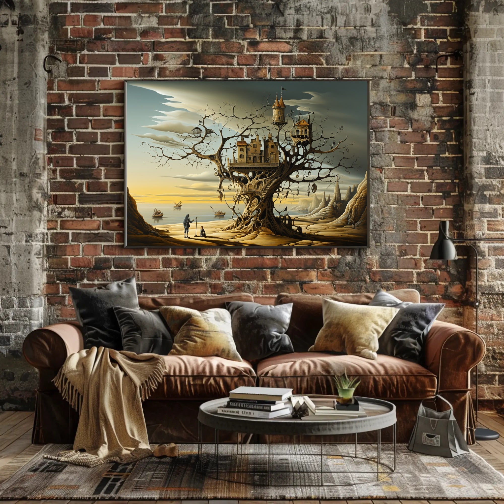 Whimsical Dreamscape Castle in a Fantasy or Mythology Poster
