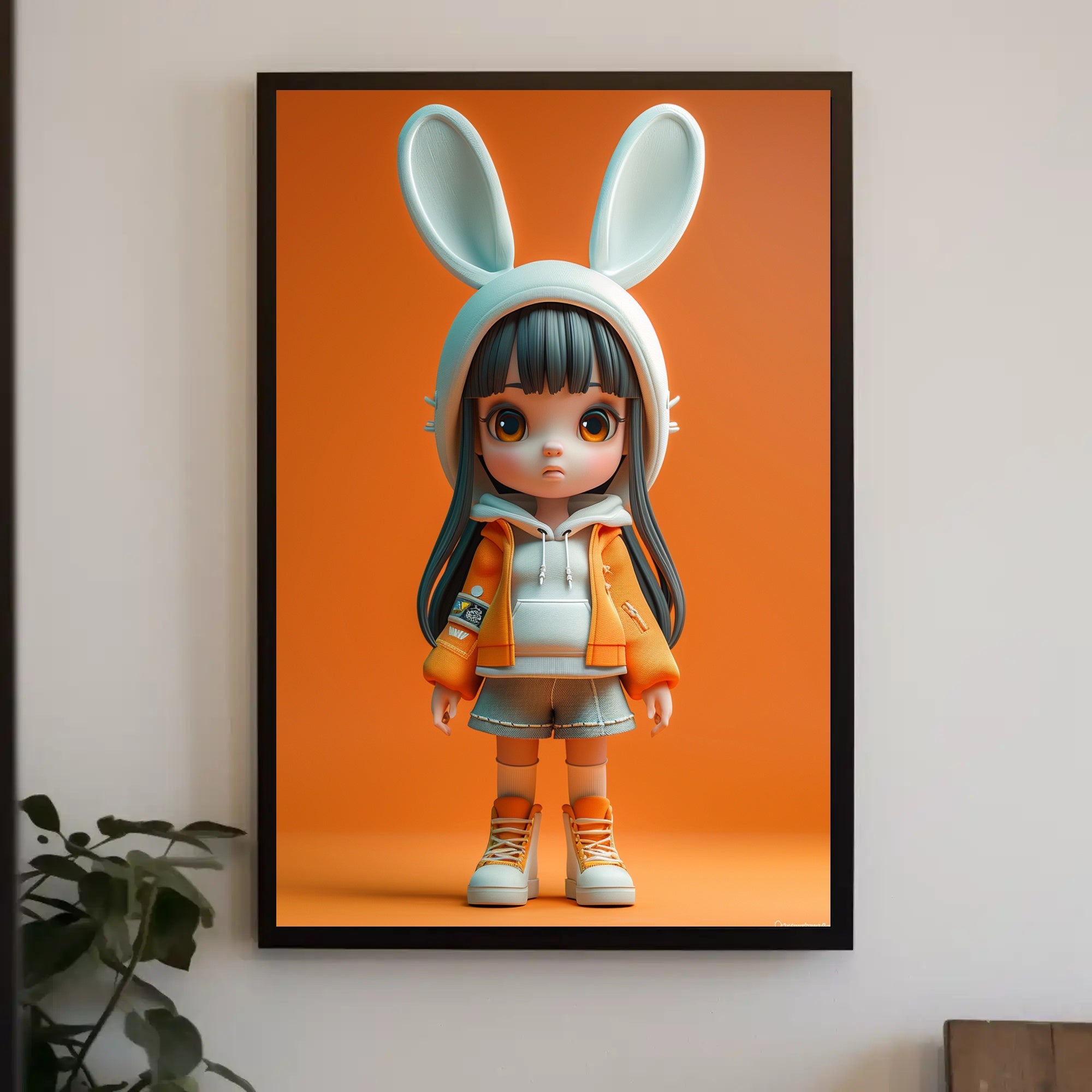 Cute Character Design with Youthful Fashion Pop Culture Poster PosterGoat