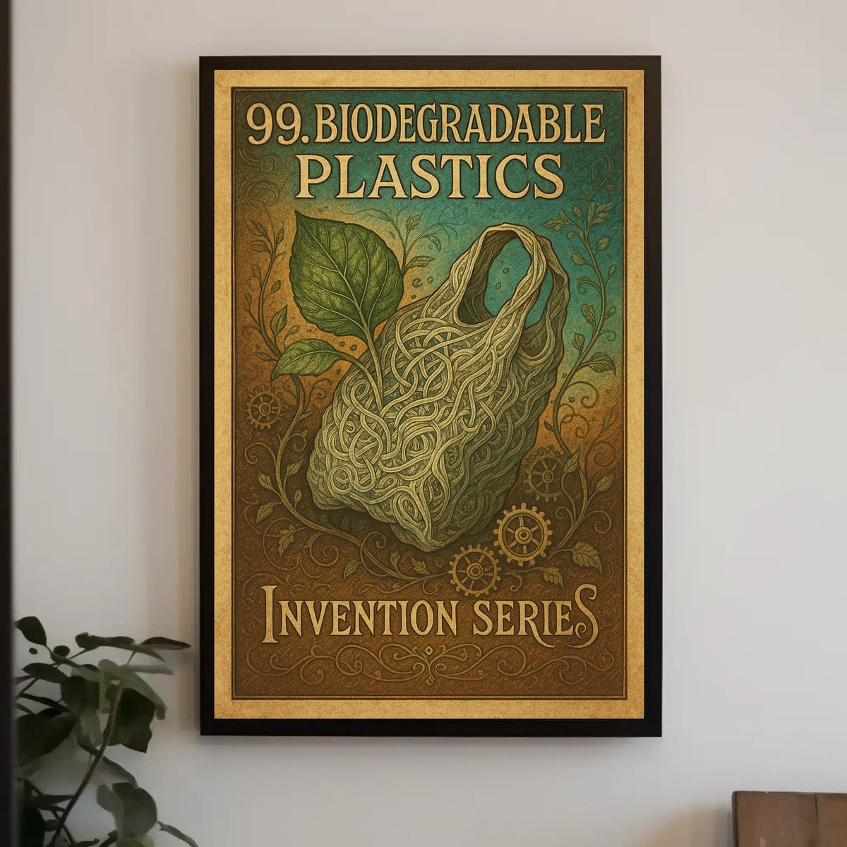 Biodegradable Plastics Invention Poster