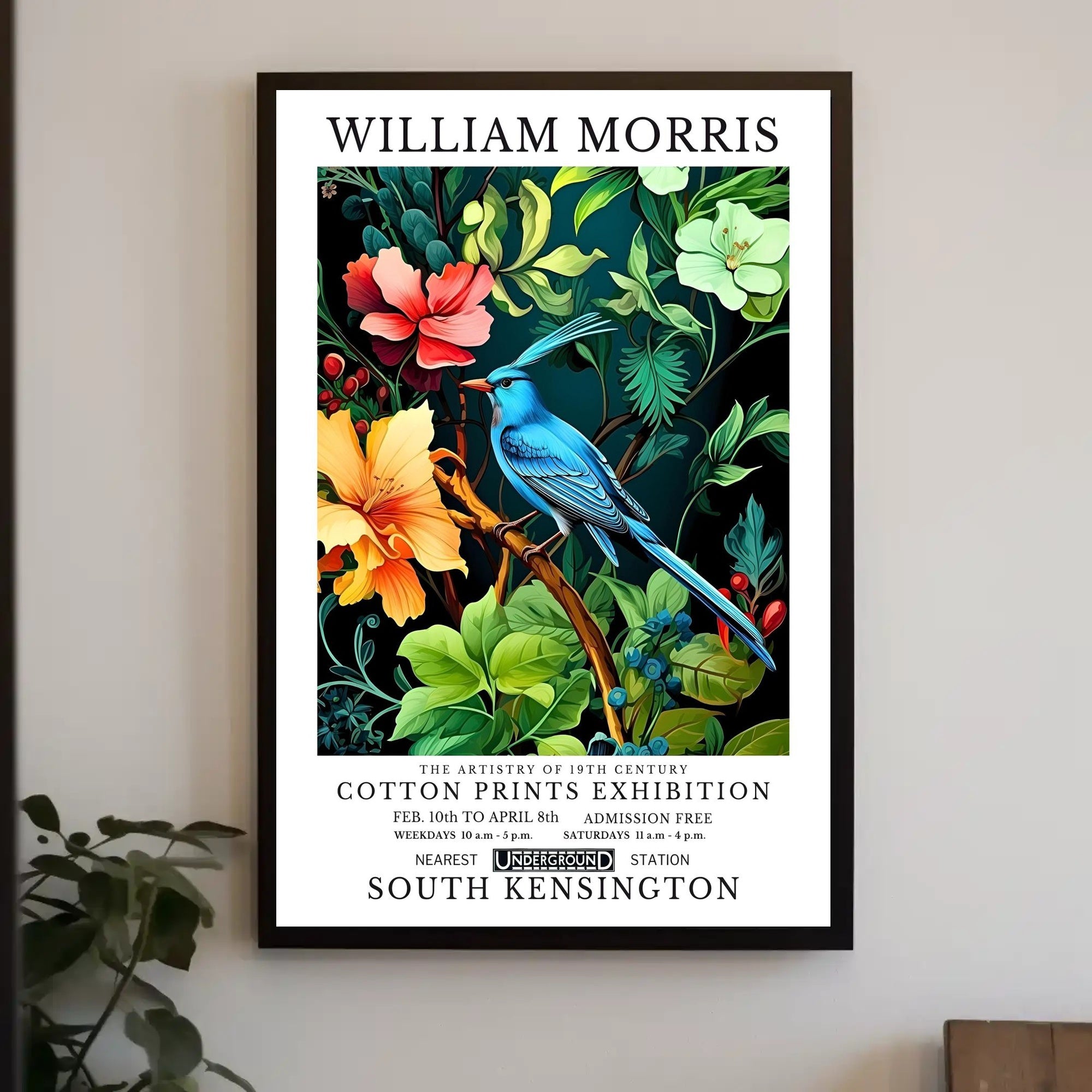 19th-Century William Morris Cotton Prints Artistic Poster