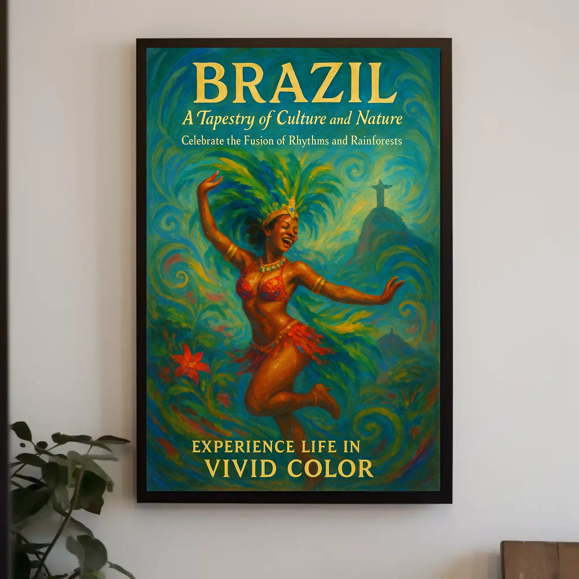 Brazil A Tapestry Of Culture And Poster