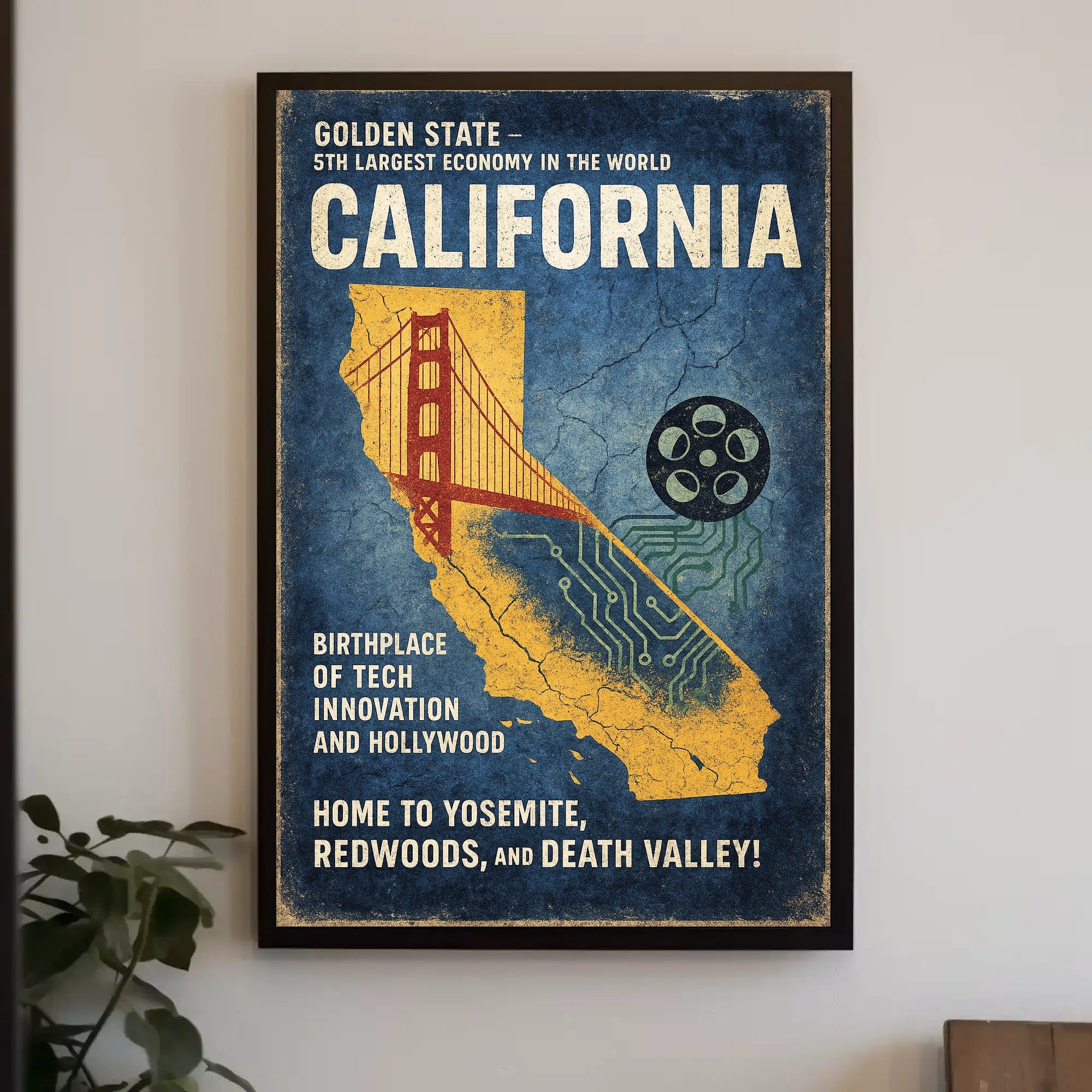 California The Golden State Poster