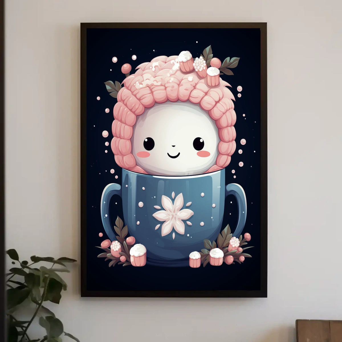 Cute Winter Mug Art Poster for Abstract or Artistic Poster