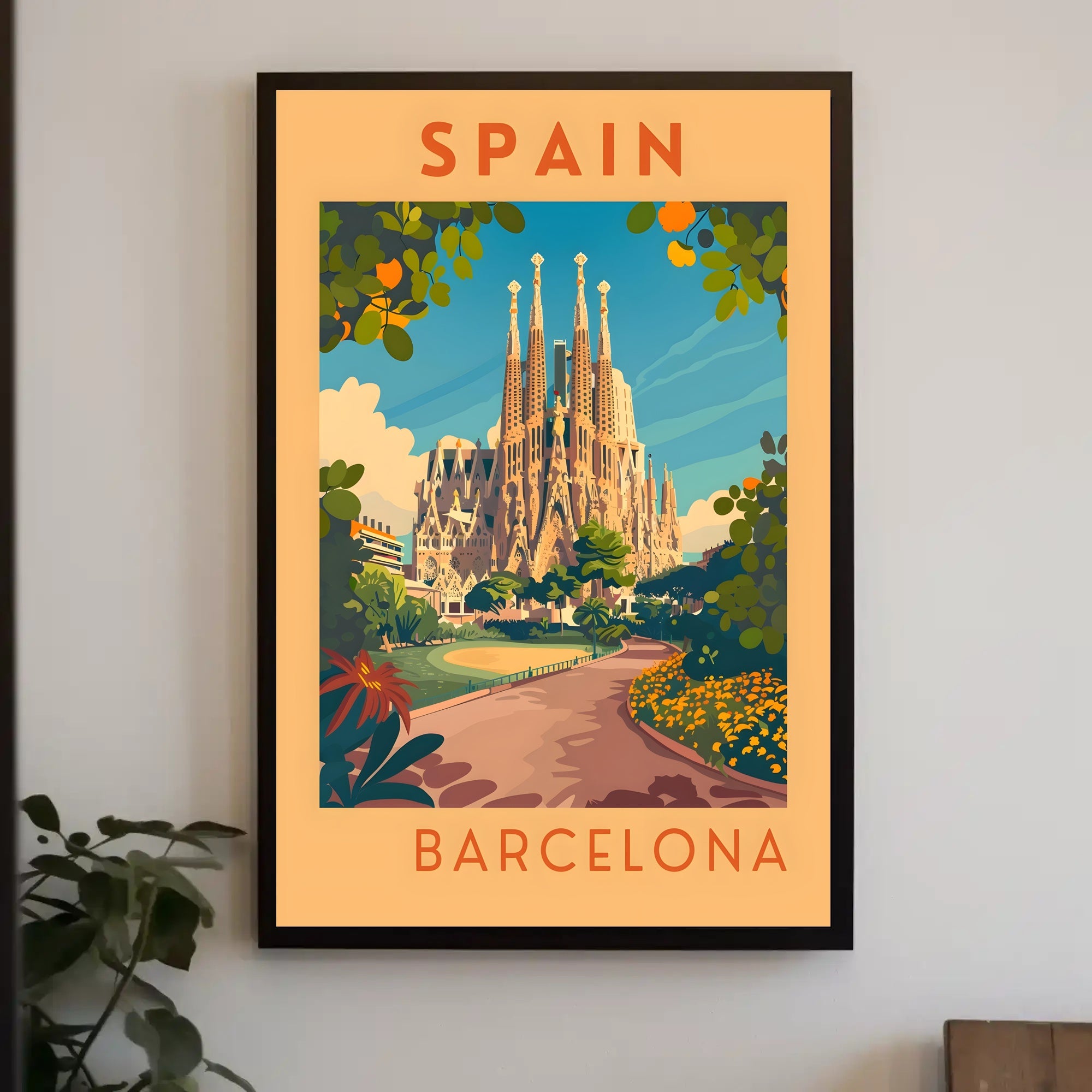 Barcelona Travel Poster