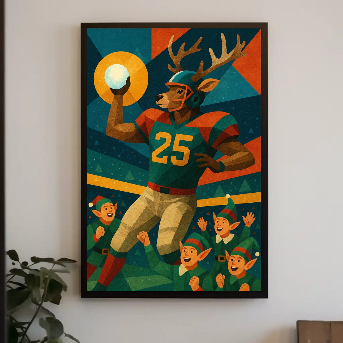 Reindeer Quarterback Extravaganza Poster