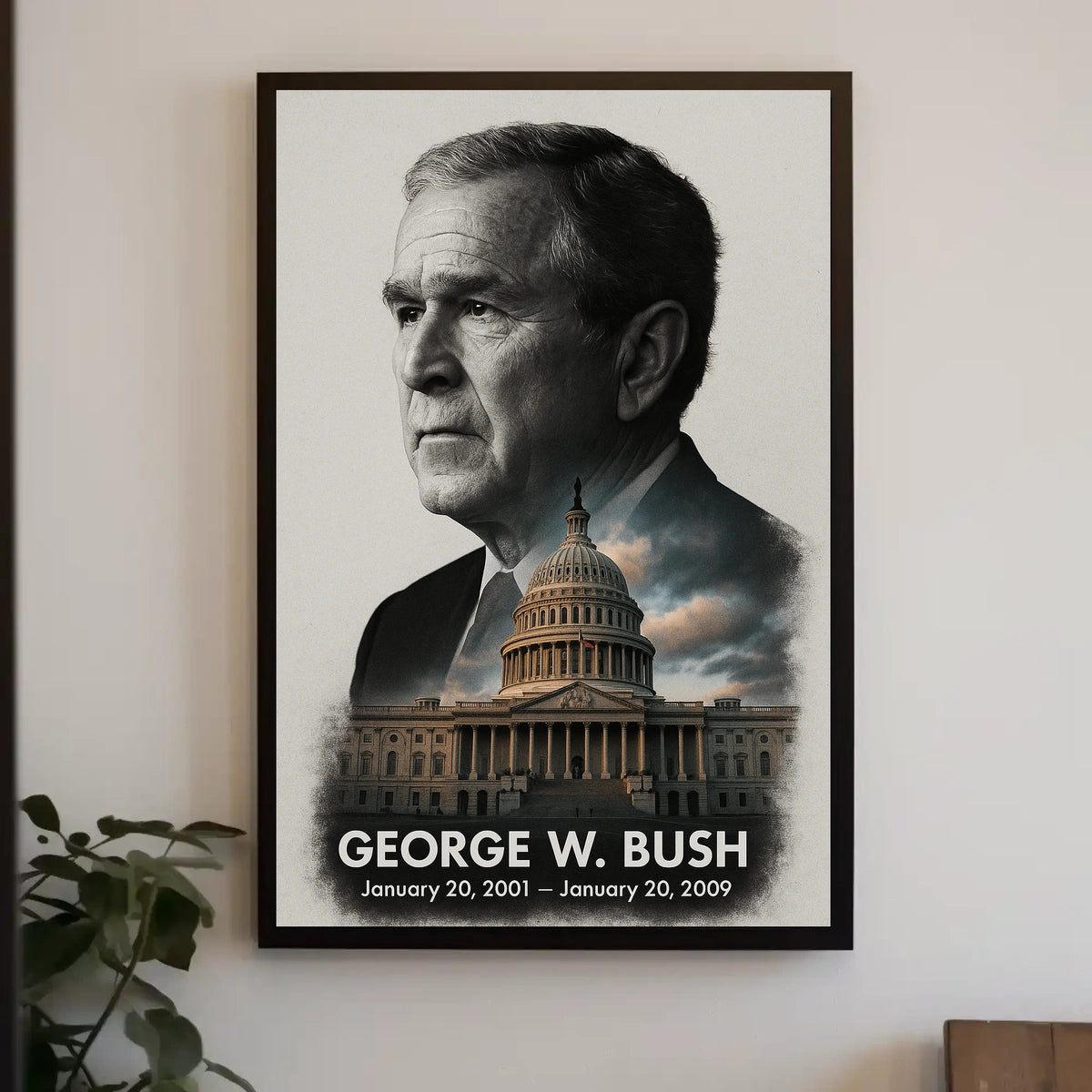 George W. Bush 43rd President of the United States Reflections Poster
