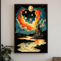 Timeless Dreamscape Dreamers Cosmic Surrealism Poster