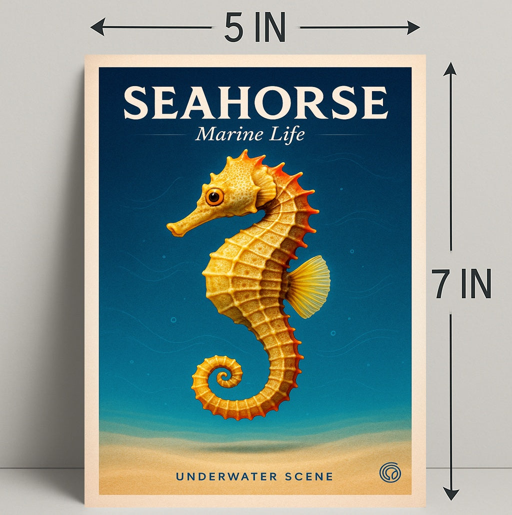 Seahorse Marine Life Poster PosterGoat